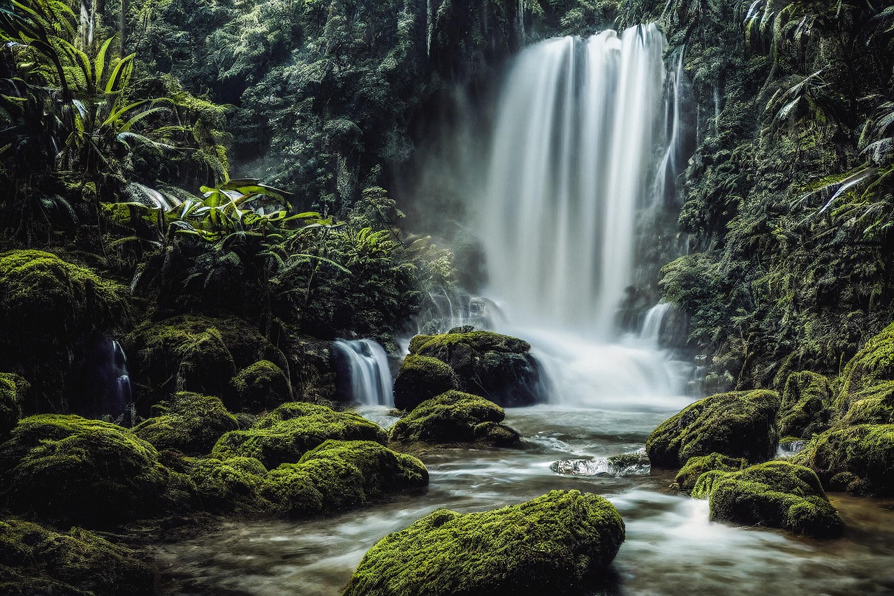 waterfall, jungle, river, tropical, paradise, nature, landscape, ai generated, waterfall, jungle, jungle, jungle, jungle, jungle, paradise, paradise, paradise, ai generated, ai generated, ai generated